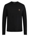 Black Long Sleeved Logo T-Shirt  Belstaff   