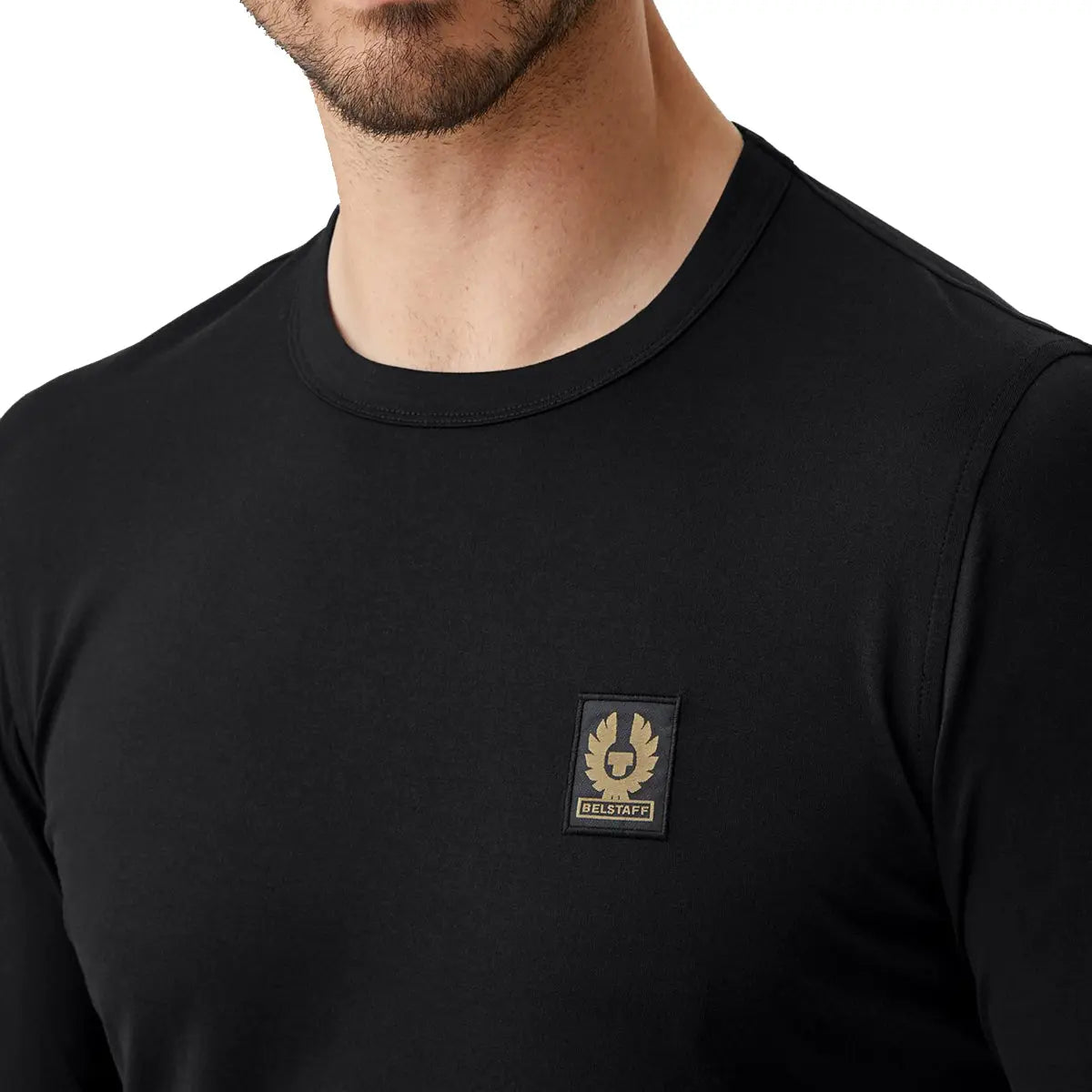 Black Long Sleeved Logo T-Shirt  Belstaff   