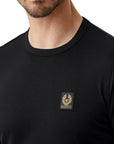 Black Long Sleeved Logo T-Shirt  Belstaff   