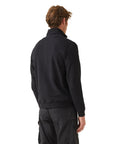 Black Quarter Zip Jersey Cotton Sweatshirt  Belstaff   