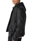 Black ‘V Racer 2.0’ Cheviot Leather Jacket  Belstaff   