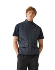 Dark Navy Diamond-Quilted Icon Gilet  Belstaff   