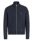 Dark Navy Zip Through Cotton Sweatshirt  Belstaff   