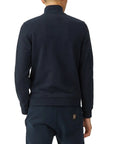 Dark Navy Zip Through Cotton Sweatshirt  Belstaff   