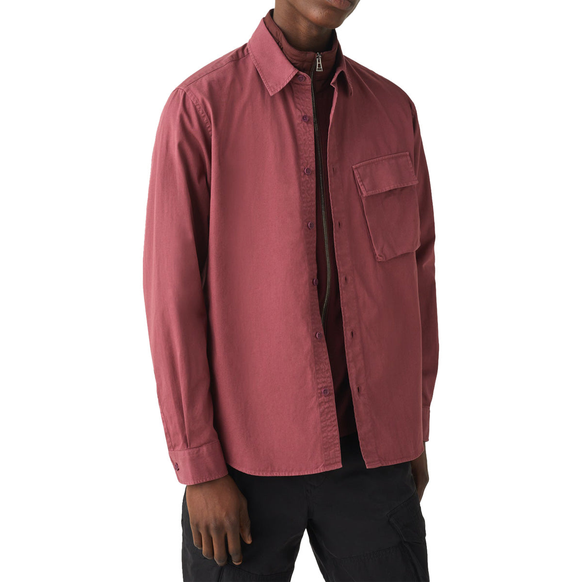 Mulberry Garment Dyed Cotton Scale Shirt  Belstaff   