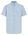 Sky Blue ‘Pitch’ Cotton Twill Short Sleeved Shirt  Belstaff   