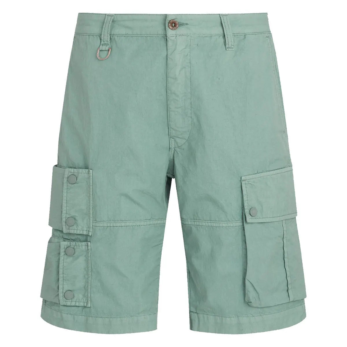 Steel Green ‘Harker’ Garment-Dyed Cargo Shorts  Belstaff   