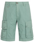 Steel Green ‘Harker’ Garment-Dyed Cargo Shorts  Belstaff   