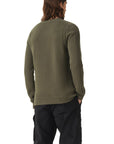 True Olive Lambswool Watch Crew Neck Jumper Crew Neck Belstaff   