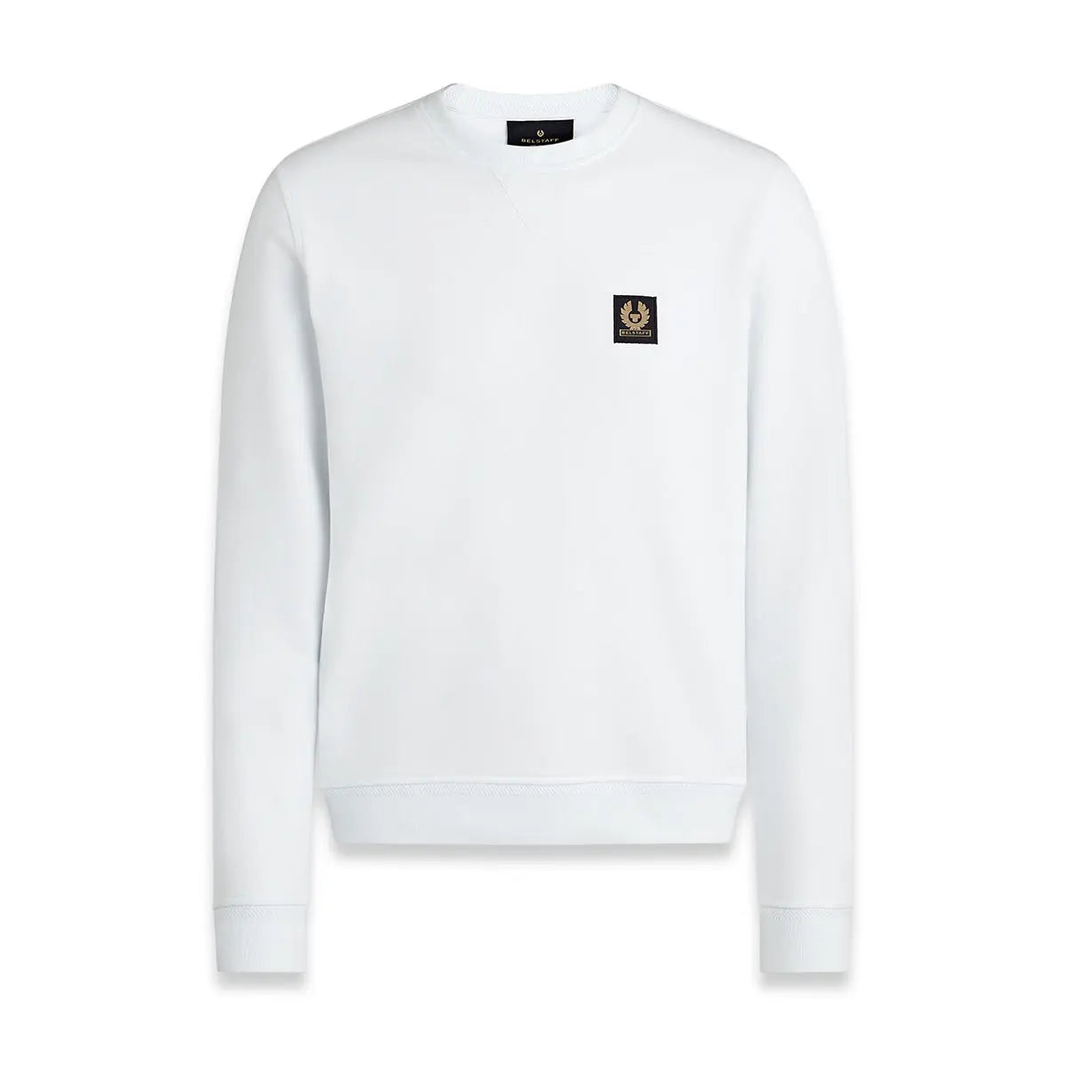 White Jersey Cotton Crewneck Sweatshirt  Belstaff   