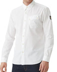 White ‘Pitch’ Cotton Twill Shirt  Belstaff   