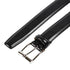 Black Calf Belt with Silver Buckle BELTS/BRACES Crockett & Jones