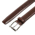 Dark Brown Calf Belt with Silver Buckle BELTS/BRACES Crockett & Jones