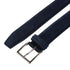 Navy Suede Belt with Silver Buckle BELTS/BRACES Crockett & Jones