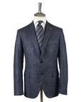 Italian Fine Navy Check Jacket  Belvest   