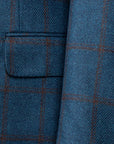 Blue Windowpane Check "Jacket in the Box"  Belvest   