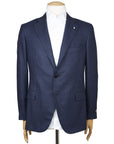 Navy "Natural Soft" Silk & Wool Jacket  Belvest   