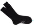 Black Ribbed Fine Cotton Socks SOCKS Robert Old