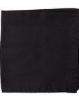 Black Silk Pocket Square  Robert Old   