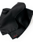 Black Silk Pocket Square  Robert Old   