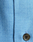 Blue Mist with Contrast Buttons Premium Cashmerello Shirt  Robert Old   