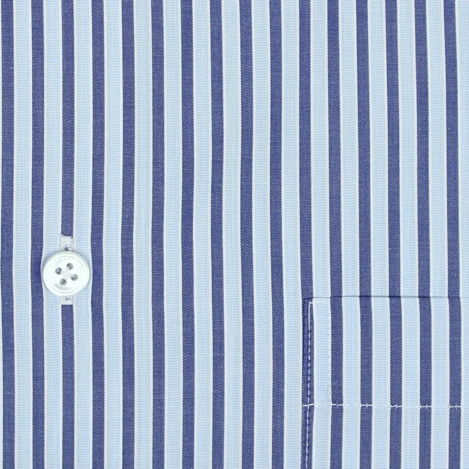 Tonal Blue Stripe Superior Swiss Cotton Short Sleeve Shirt  Robert Old   