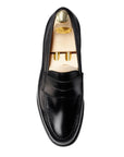 Boston Calf Leather Penny Loafer SHOES Crockett & Jones