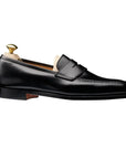 Boston Calf Leather Penny Loafer SHOES Crockett & Jones