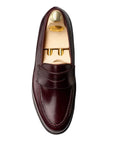 Boston Calf Leather Penny Loafer SHOES Crockett & Jones