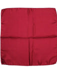 Burgundy Red Silk Pocket Square HANDKERCHIEFS Robert Old