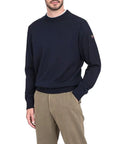 Navy Bretagne Wool Crewneck  Paul & Shark   