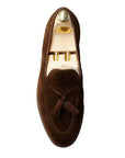 Cavendish Dark Brown Suede Tassel Loafer SHOES Crockett & Jones