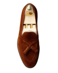 Cavendish Polo Brown Suede Tassel Loafer  Crockett & Jones   