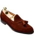 Cavendish Polo Brown Suede Tassel Loafer  Crockett & Jones UK 6  