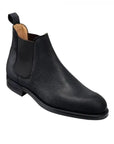 Chelsea 5 Black Rough-Out Suede Boots  Crockett & Jones   