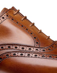 Fairford Tan Handgrade Oxford Brogue Shoes  Crockett & Jones   