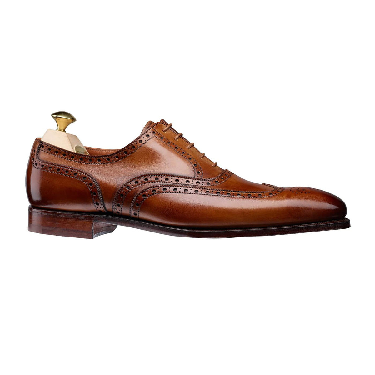 Fairford Tan Handgrade Oxford Brogue Shoes  Crockett &amp; Jones   
