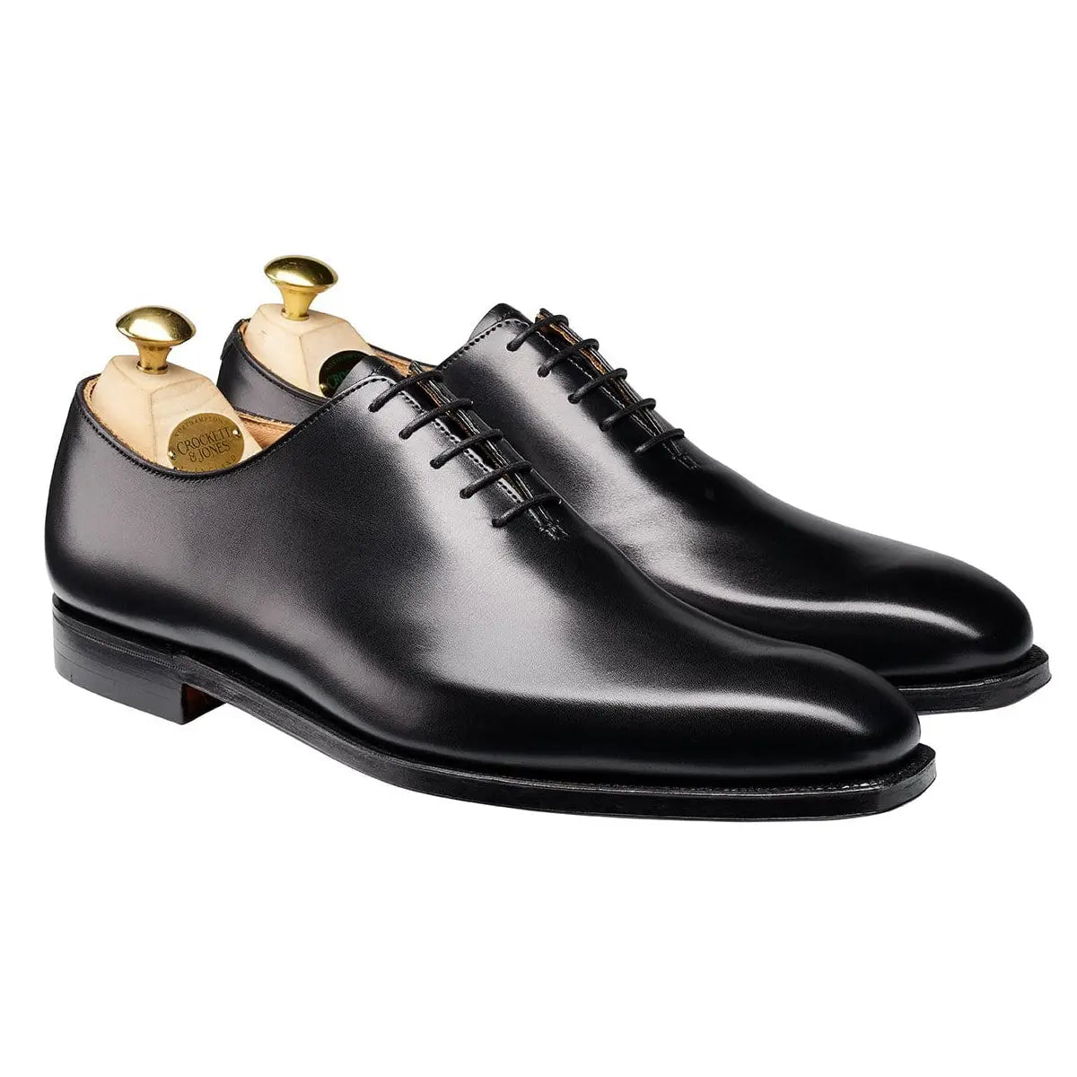 Alex Black Calf Leather Oxford Shoes  Crockett & Jones   