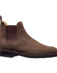 Chelsea 11 Slate Brown Suede Boots  Crockett & Jones   