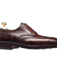 Pembroke Dark Brown Scotch Grain Shoes  Crockett & Jones   