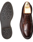 Pembroke Dark Brown Scotch Grain Shoes  Crockett & Jones   