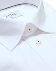 White Slim Fit Textured Weave Shirt  Eton   