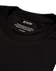 Black Filo di Scozia Slim Fit T-shirt  Eton   