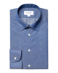 Blue Wrinkle-Free Cotton Linen Slim Fit Shirt  Eton   