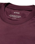 Burgundy Filo di Scozia Cotton T-Shirt  Eton   