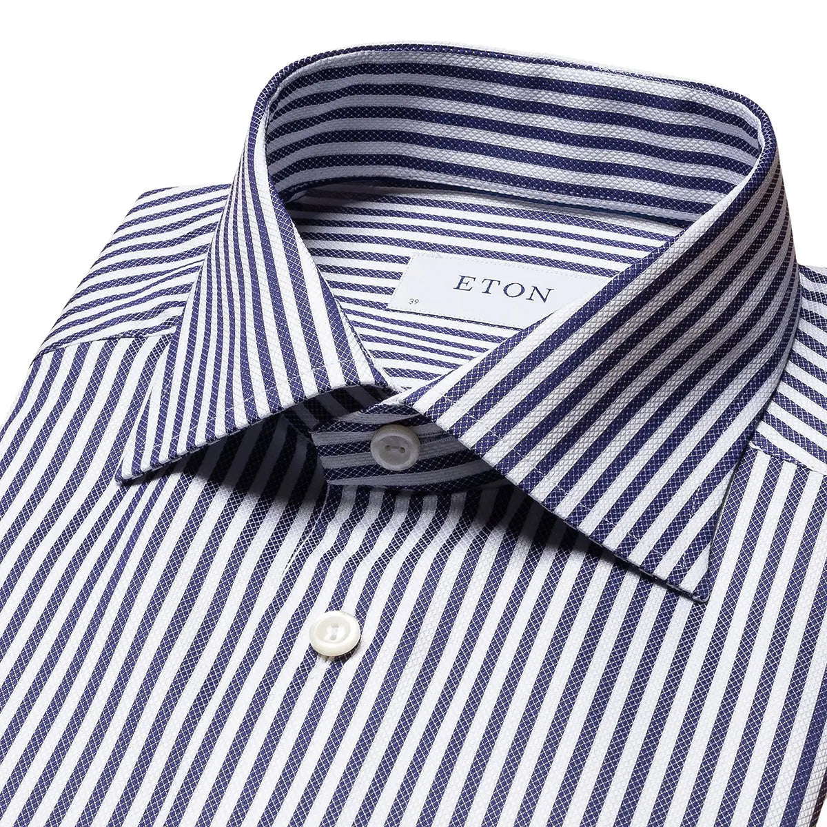 Dark Blue Bengal Stripe Contemporary Fit Shirt  Eton   