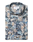 Floral Print Signature Twill Contemporary Fit Shirt  Eton   