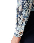 Floral Print Signature Twill Contemporary Fit Shirt  Eton   