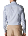 Light Blue Bengal Stripe Oxford Slim Fit Shirt  Eton   