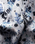 Light Blue Floral Print Slim Fit Shirt  Eton   